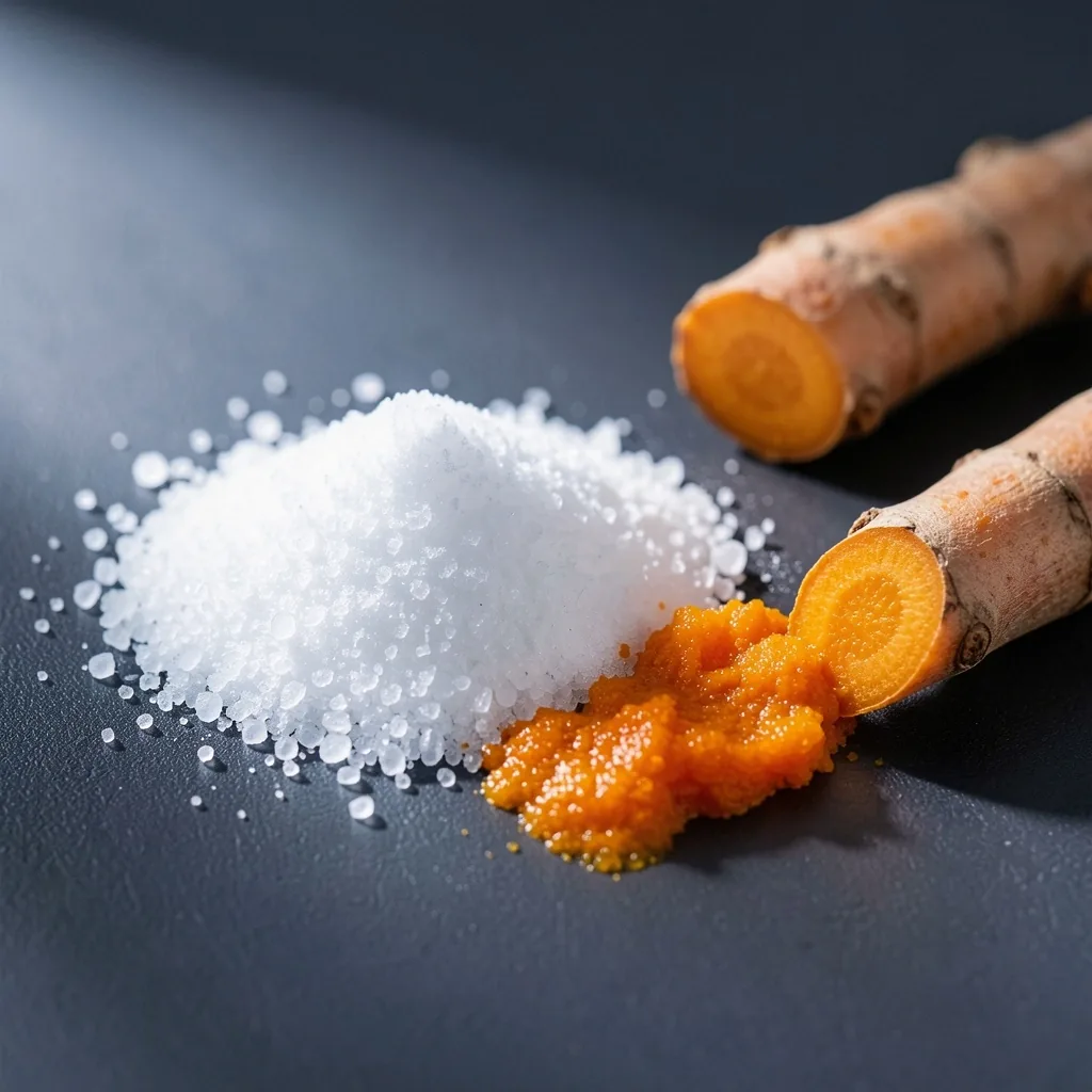 Crystalline vitamin powder and plant extract